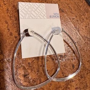 14th & Union Silver Hoop Earrings